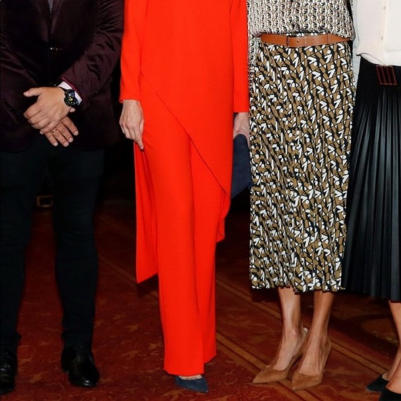 ISO Zara orange wide leg pants - Picture 4 of 4